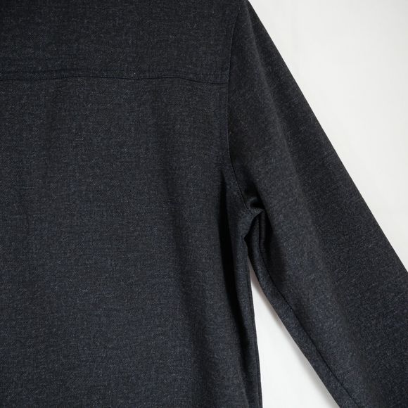 Kane & Unke Men's Bomber Style Jacket Nylon Blend Dark Gray / Black Size S - Picture 10 of 15